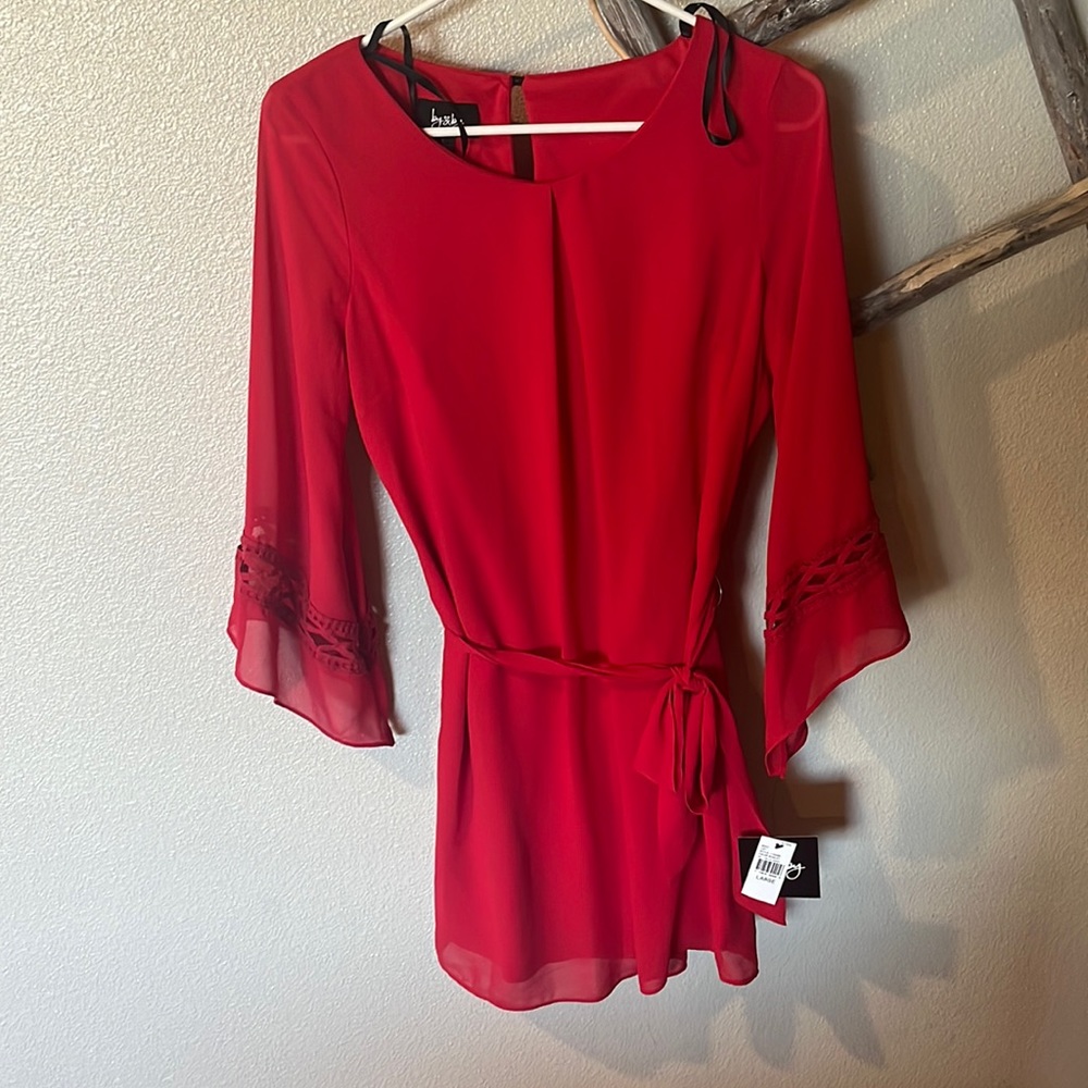 By and by Red dress new with tags!